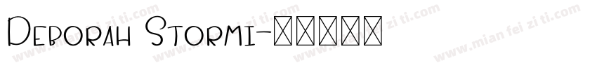 Deborah Stormi字体转换